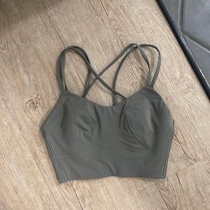 Like a Cloud Longline Lululemon Bra B/C Cup Grey Sage